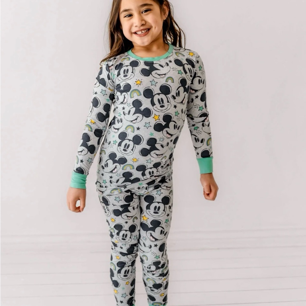 Disney Gray and Green Pajama Set